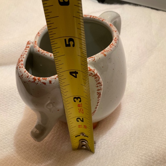 Gray Speckled Elephant Tea Coffee Mug Tea Bag Holder Whimsical and Fun - Picture 7 of 7